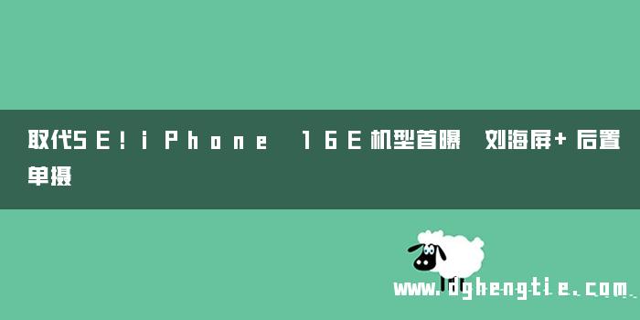 取代SE！iPhone 16E机型首曝 刘海屏+后置单摄